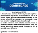 Atualiza os critérios para aplicação de medidas de prevenção dos riscos de disseminação do coronavírus na Câmara Municipal