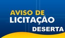 Aviso de licitação deserta tomada de preços nº 1/2020