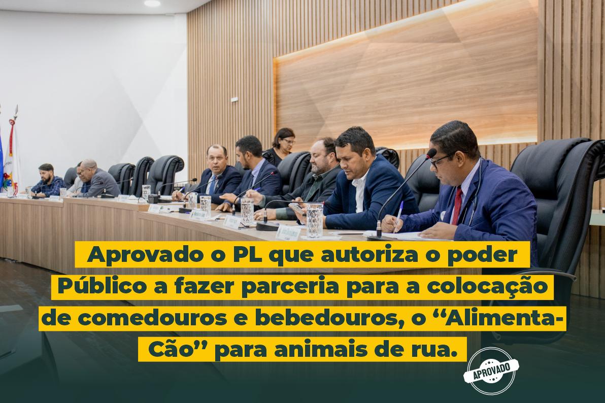 Câmara aprova projeto que autoriza colocação de comedouros e bebedouros para animais em situação de rua em Sapezal