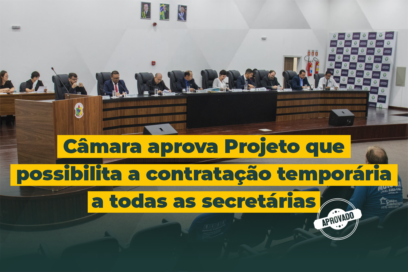 Câmara aprova projeto que possibilita a contratação temporária para todas as secretarias do Executivo