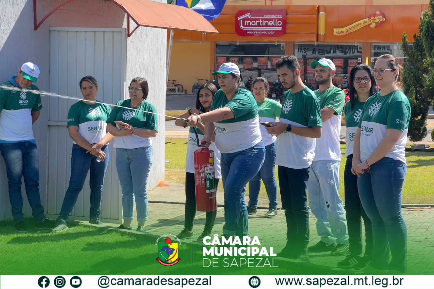 Câmara Municipal de Sapezal promove curso de Brigada de Incêndio em parceria com o Sindicato Rural e SENAR-MT