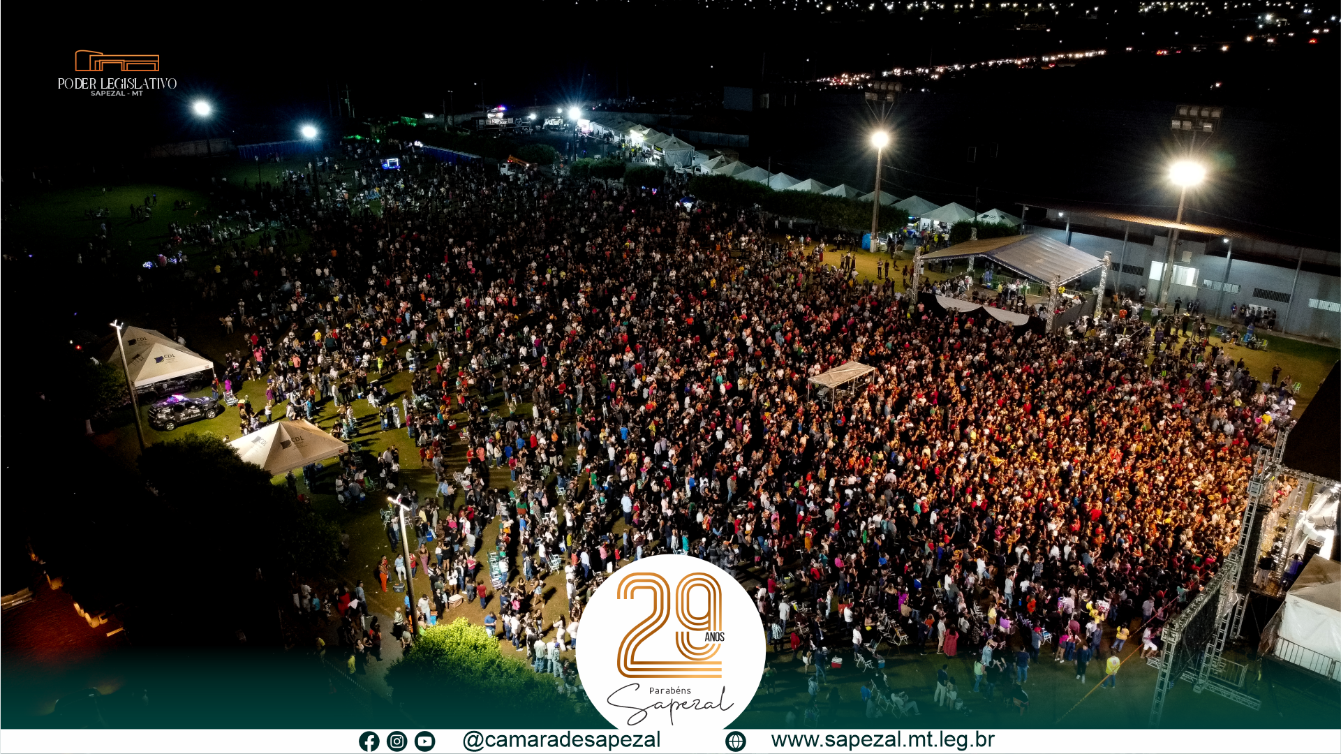 Festa reúne multidão para celebrar o aniversário de 29 anos de Sapezal