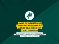 Intenção de Contratação de Empresa de Gerenciamento de Vale Alimentação