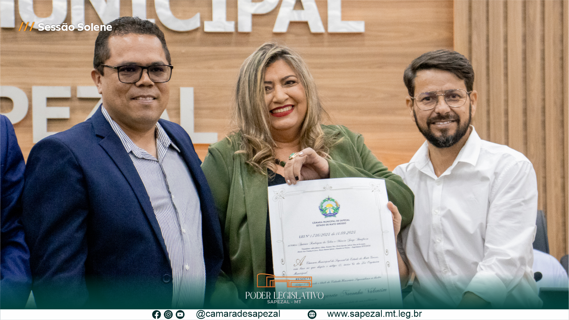 Professora Margarete recebe título de Cidadã Honorária Sapezalense