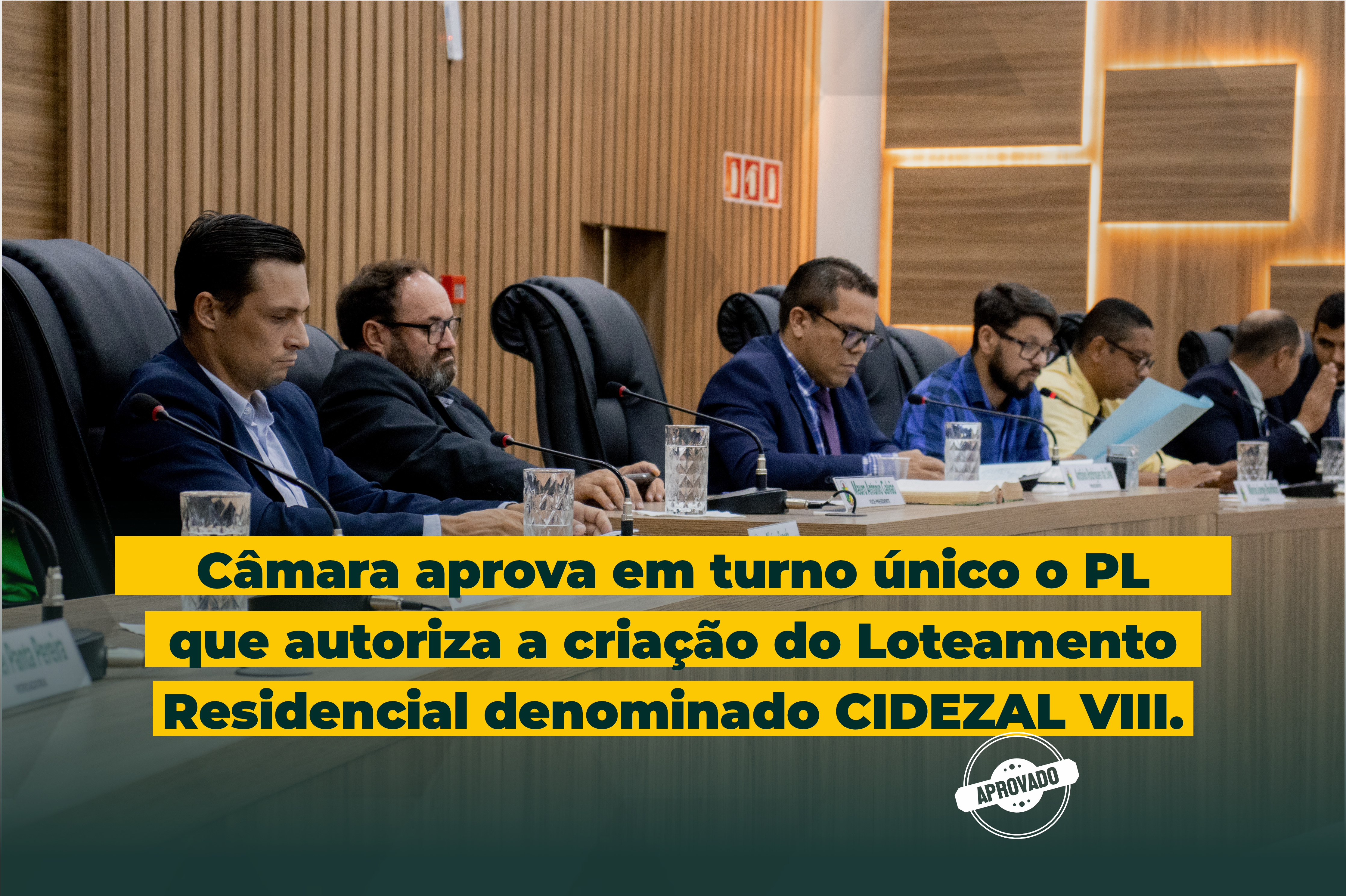 Projeto que pede autorização do Poder Legislativo para criação do Loteamento Residencial denominado CIDEZAL VIII.