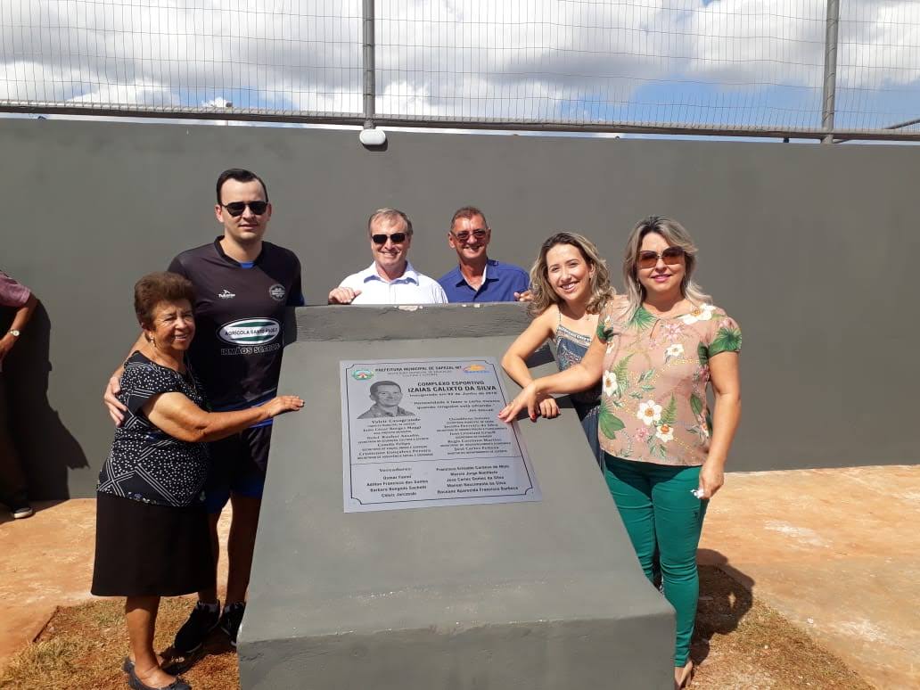 VEREADOR CLÓVIS PARTICIPA DA INAUGURAÇÃO DO COMPLEXO ESPORTIVO NO JARDIM SAPEZAL