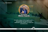 Vereador Eliston pede informações sobre o SAMU