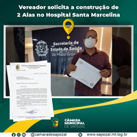 Vereador solicita a construção Alas no Hospital Santa Marcelina